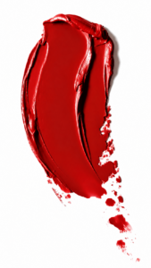 Texture rouge à lèvre réalisée dans le carde d'une campagne de publicité pour une marque de luxe cosmétique
